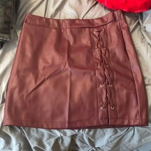 Leather skirt